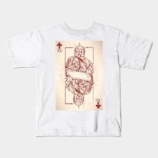 Leech King Skull Playing Card 2 Kids T-Shirt